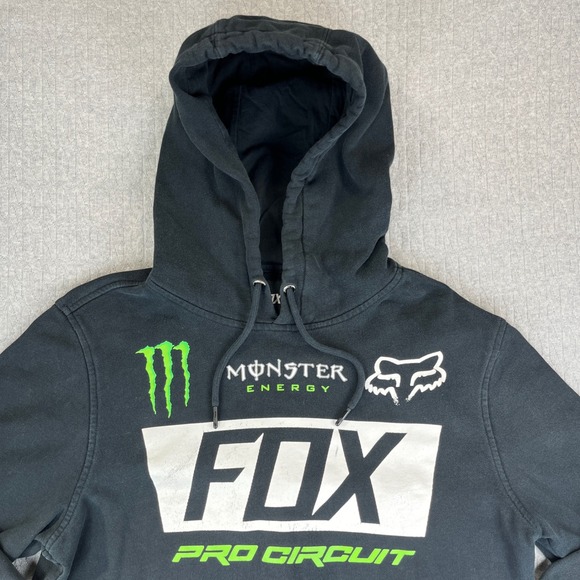 Fox Racing Monster Energy Pro Circuit Hoodie Black Size M motocross motorcycle - Picture 1 of 9